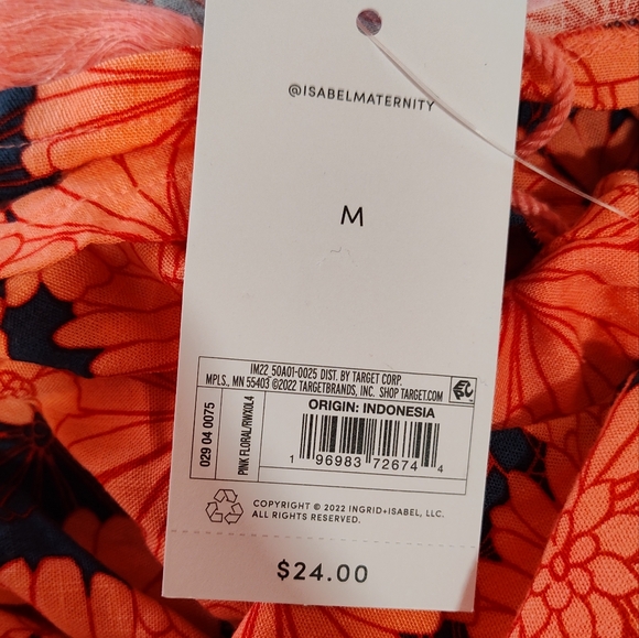 Isabel Maternity Drapey Knit Shorts Pink Floral - Picture 7 of 10